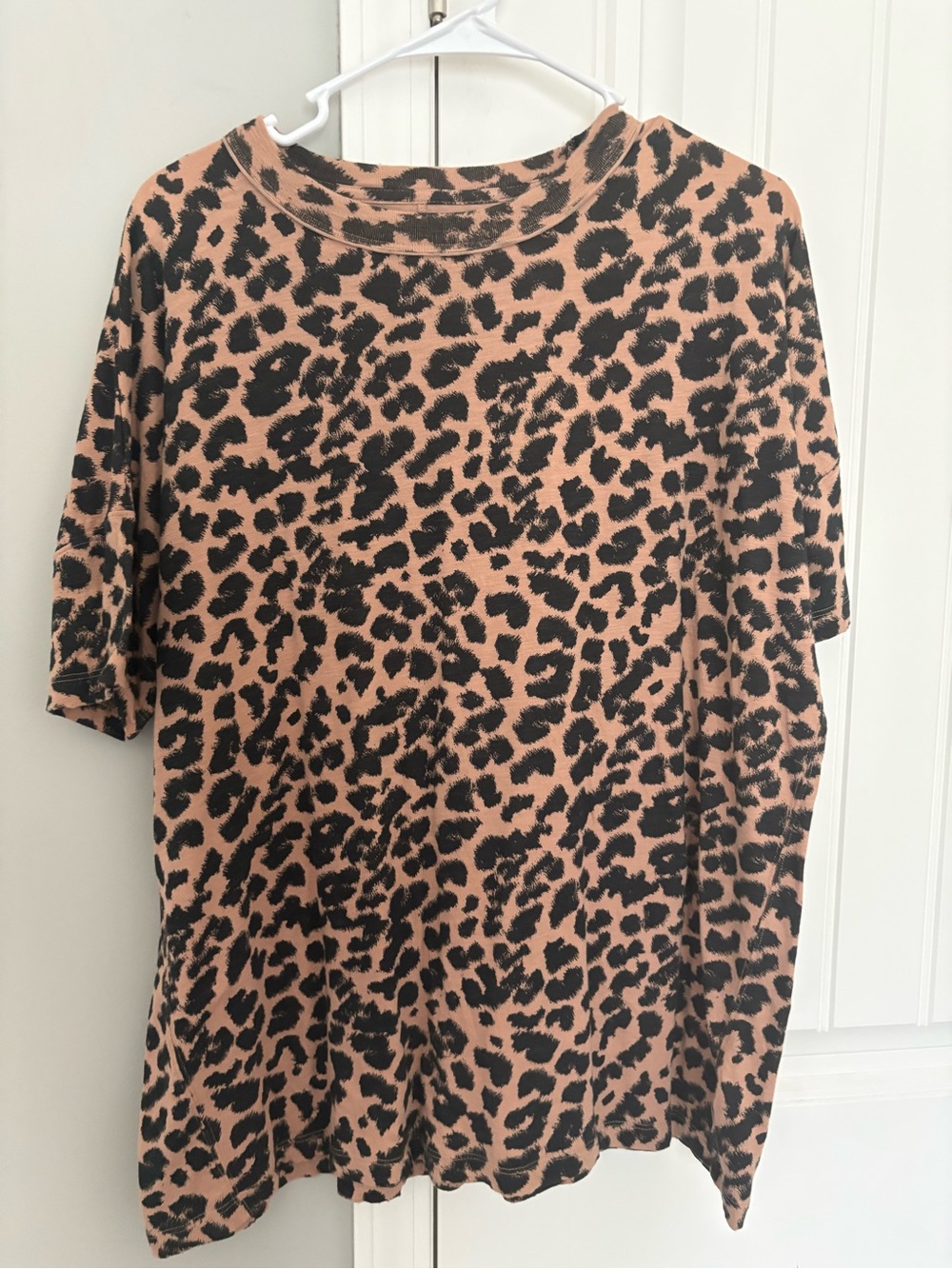 Aerie Oversized Cheetah Print Tee | Size Small